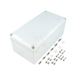 Carcasă universală ABS gri 124x244x97 mm | Electronic-mag.ro | Componente Electronice