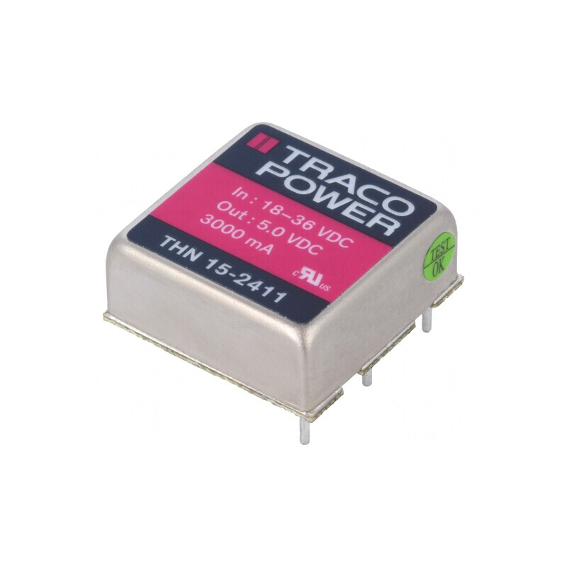 Convertor DC/DC 15W 18-36V la 5V 3A | Electronic-mag.ro | Componente Electronice