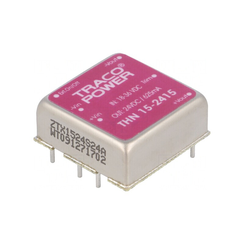 Convertor DC/DC 15W 18-36V Intrare 24VDC Ieşire 625mA | Electronic-mag.ro | Componente Electronice Convertor DC/DC 15W 18-36V Intrare 24VDC Ieşire 625mA | Electronic-mag.ro | Componente Electronice