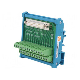 Bloc Terminal DIN D-Sub 25pin Mamă | Electronic-mag.ro | Componente Electronice