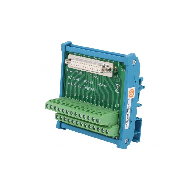 Bloc Terminal DIN D-Sub 25pin Mamă | Electronic-mag.ro | Componente Electronice