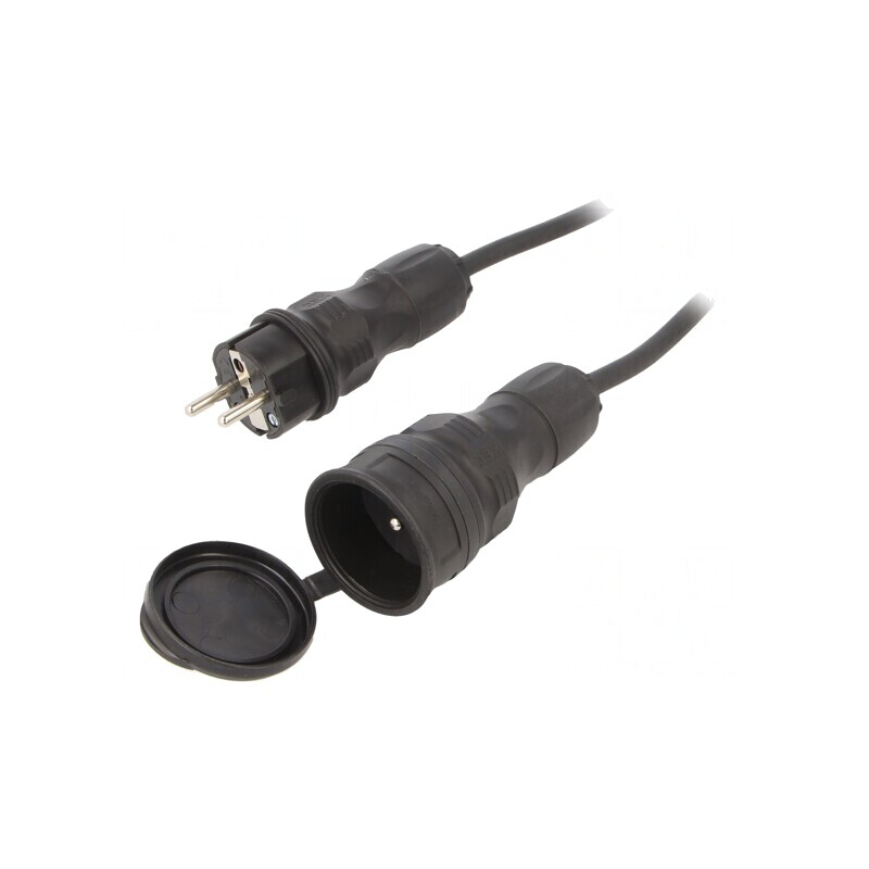 Prelungitor alimentare 10m negru 16A | Electronic-mag.ro | Componente Electronice