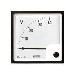 Voltmetru Panou 0-150V Clasa 1,5 48x48mm | Electronic-mag.ro | Componente Electronice