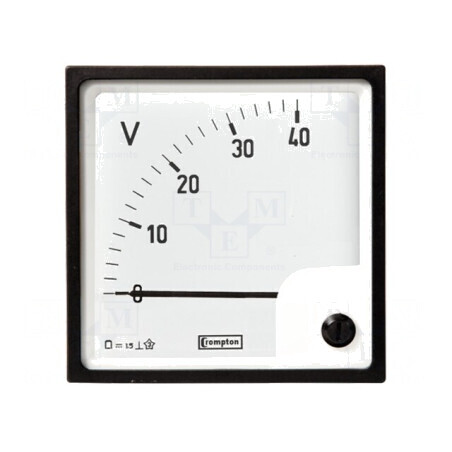 Voltmetru Panou 0-150V Clasa 1,5 48x48mm | Electronic-mag.ro | Componente Electronice