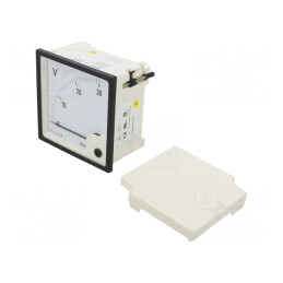 Voltmetru pe panou 0-30V Clasa 1.5 96x96mm | Electronic-mag.ro | Componente Electronice