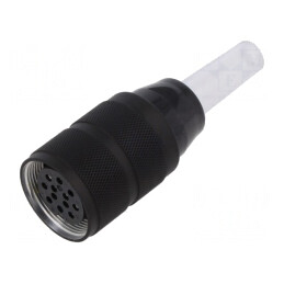 Mufă Mamă M25 Argintată 125V 5A IP40 12 PIN | Electronic-mag.ro | Componente Electronice