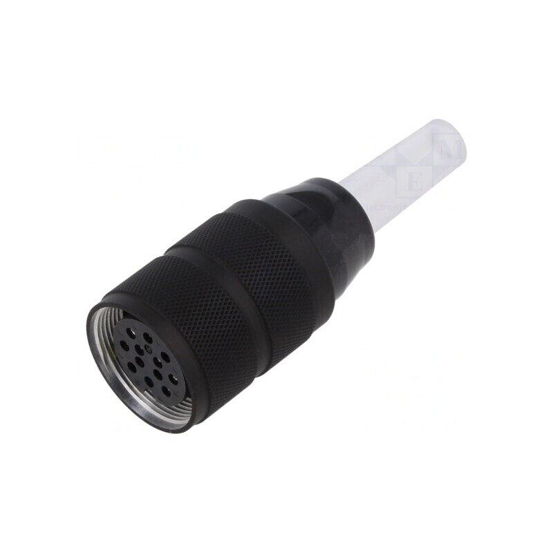 Mufă Mamă M25 Argintată 125V 5A IP40 12 PIN | Electronic-mag.ro | Componente Electronice