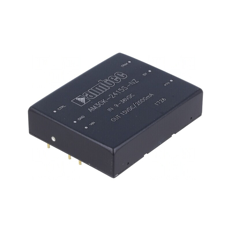 Convertor DC/DC 30W 18-36V la 15V 2A | Electronic-mag.ro | Componente Electronice