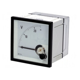 Voltmetru de Panou 0-25V 72x72x58.5mm Clasa 1.5 | Electronic-mag.ro | Componente Electronice