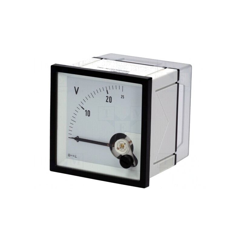 Voltmetru de Panou 0-25V 72x72x58.5mm Clasa 1.5 | Electronic-mag.ro | Componente Electronice