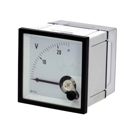 Voltmetru de Panou 0-25V 72x72x58.5mm Clasa 1.5 | Electronic-mag.ro | Componente Electronice