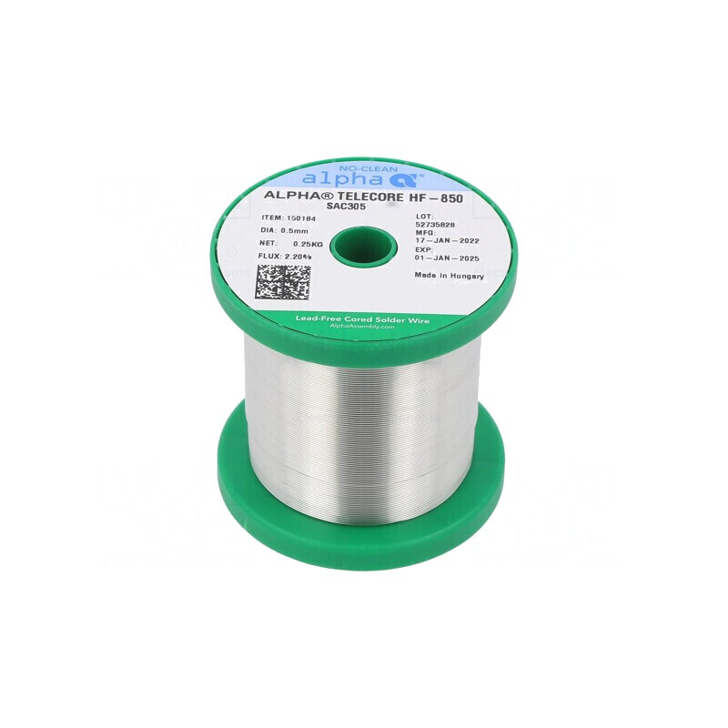 Sârmă de lipit fără plumb 0,5mm 250g SAC305 TELECORE HF-850 | Electronic-mag.ro | Componente Electronice
