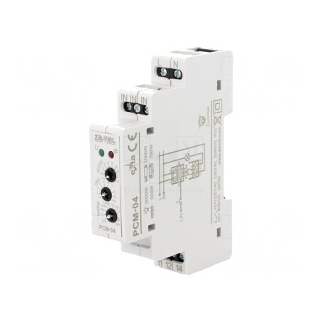 Timer Programabil SPDT 230VAC 16A IP20 PCM-04 | Electronic-mag.ro | Componente Electronice