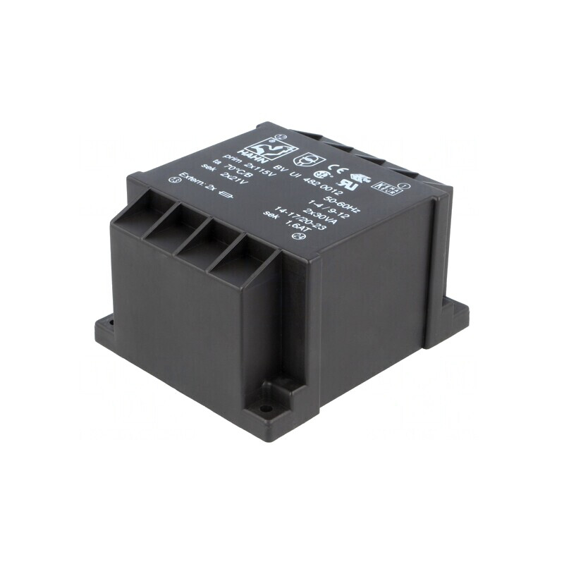 Transformator încapsulat 60VA 2x21V 1428mA | Electronic-mag.ro | Componente Electronice