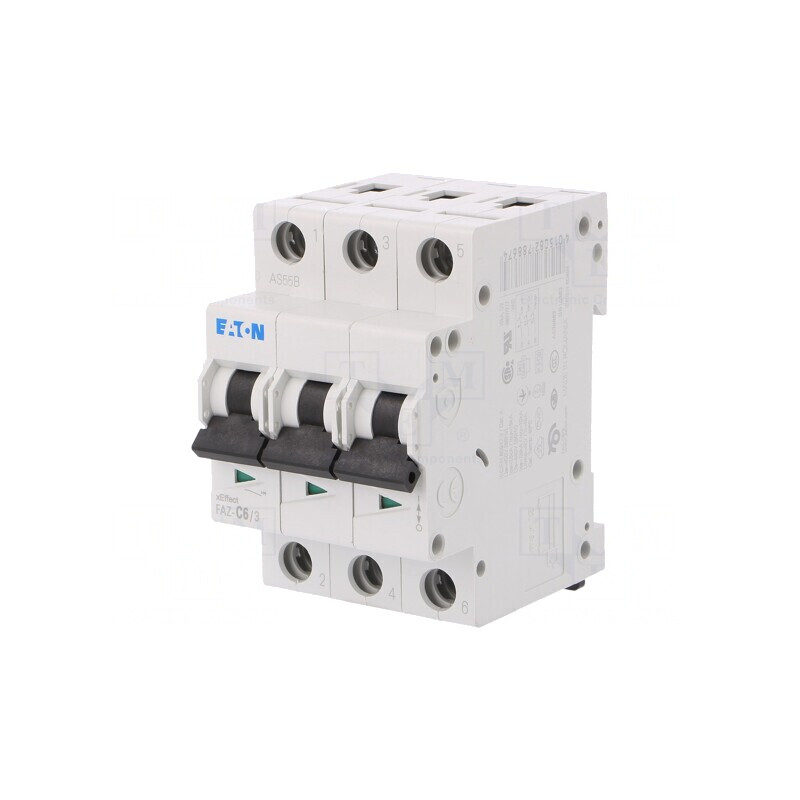 Întrerupător Supracurent 6A 3 Poli 15kA 230/400VAC | Electronic-mag.ro | Componente Electronice