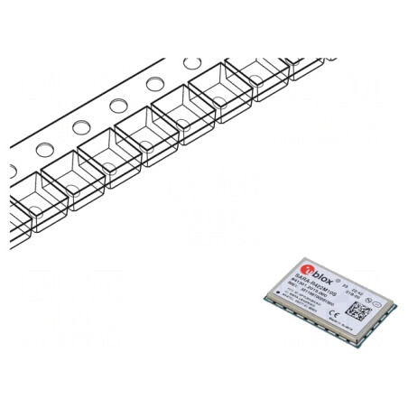 Modul LTE SARA-R4 SMD cu GNSS, GSM, LTE Cat M1 și NB2 | Electronic-mag.ro | Componente Electronice