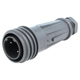 Mufă Circulară 2 PIN-uri Filet Exterior | Electronic-mag.ro | Componente Electronice