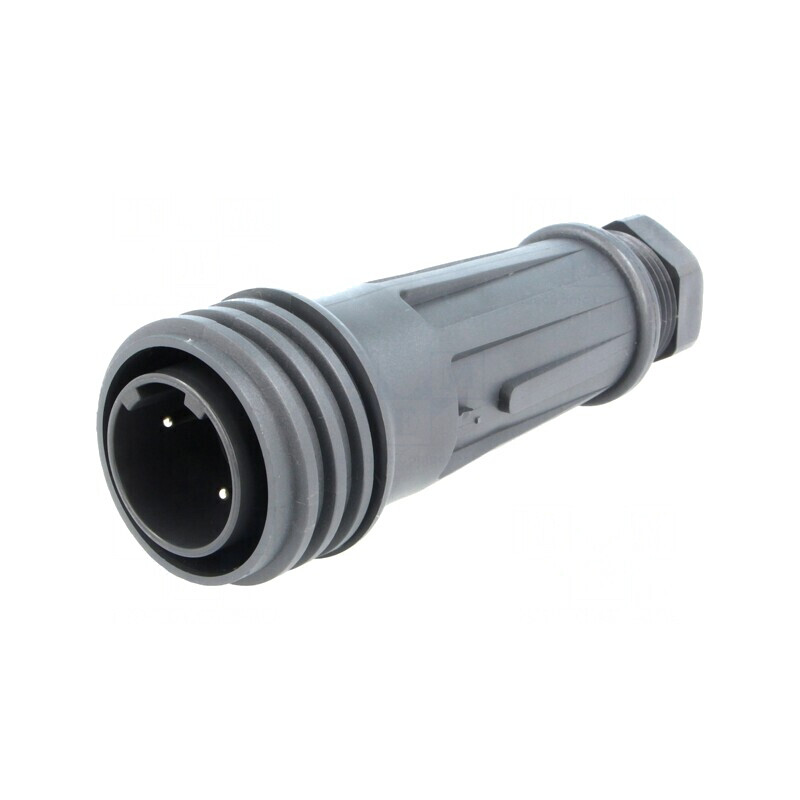 Mufă Circulară 2 PIN-uri Filet Exterior | Electronic-mag.ro | Componente Electronice