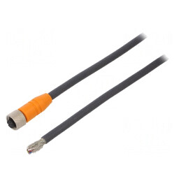 Cablu de conectare M12 PIN 8 drept 2m 4A PUR | Electronic-mag.ro | Componente Electronice