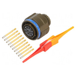 Conector Militar 13 MIL-DTL-38999 Series III Oliv | Electronic-mag.ro | Componente Electronice