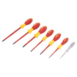 Kit Șurubelnițe Izolate 7 Bucăți Phillips și Plată | Electronic-mag.ro | Componente Electronice