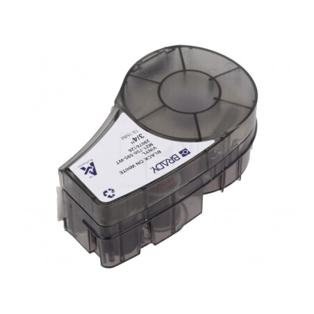 Bandă Albă cu Caracter Negru 19,1mm x 6,4m | Electronic-mag.ro | Componente Electronice