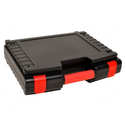 Valiză Transport ABS Neagră/Roșie 390x314x102mm | Electronic-mag.ro | Componente Electronice