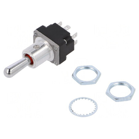 Comutator Basculant DPDT ON-OFF-ON 5A/28VAC | Electronic-mag.ro | Componente Electronice