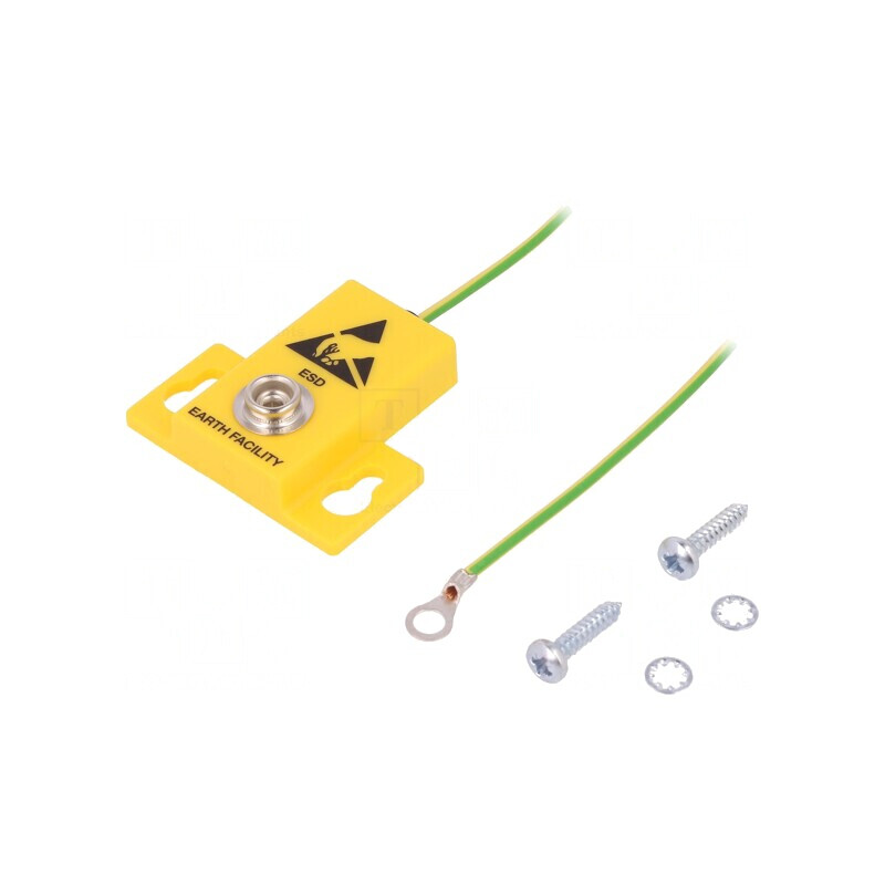 Fișă de împământare ESD cu cablu de 2,5m | Electronic-mag.ro | Componente Electronice
