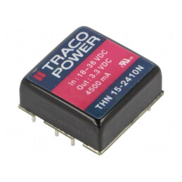 Convertor DC/DC 15W 18-36V la 3.3V 4.5A THN 15-2410N | Electronic-mag.ro | Componente Electronice