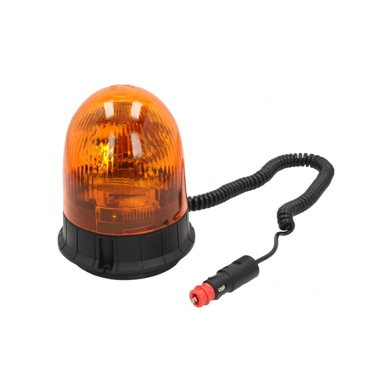 Semnalizator Lumină Rotativă Portocalie Magnetică | Electronic-mag.ro | Componente Electronice