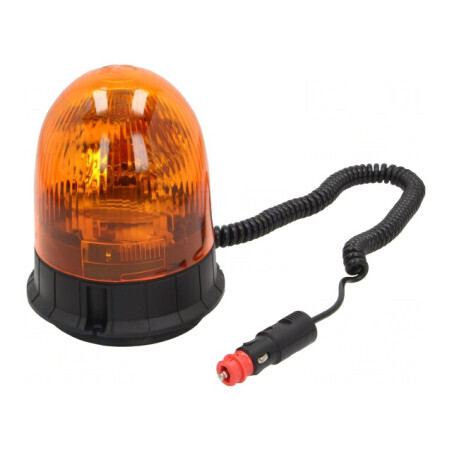 Semnalizator Lumină Rotativă Portocalie Magnetică | Electronic-mag.ro | Componente Electronice