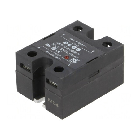 Releu semiconductor 25A 1-fazat 90-280VAC | Electronic-mag.ro | Componente Electronice