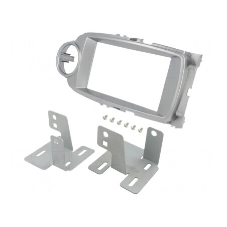 Cadru radio Toyota 2 DIN argintiu | Electronic-mag.ro | Componente Electronice