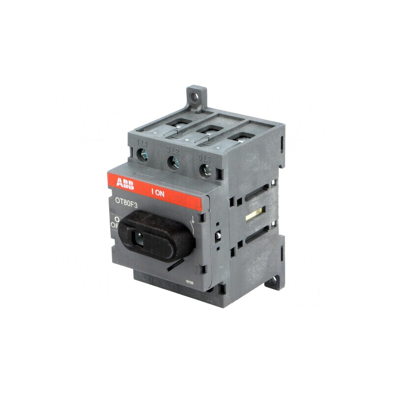 Separator-întrerupător Poli 3 pentru șină DIN 80A OT | Electronic-mag.ro | Componente Electronice
