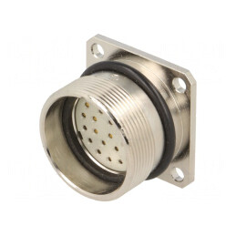 Conector M27 Soclu Mamă Lipire PIN 26 IP67 | Electronic-mag.ro | Componente Electronice