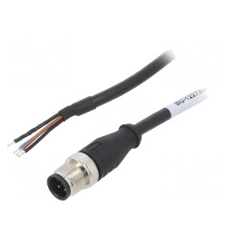 Cablu de conectare M12 drept 10m 250VAC 4A PVC