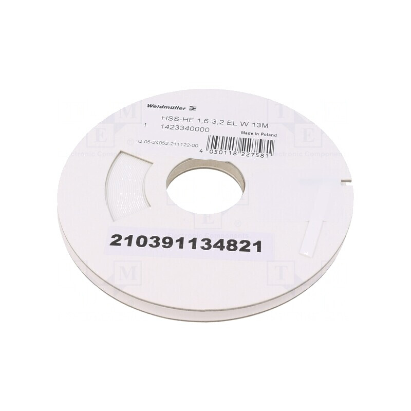 Manson termocontractabil 3.2mm x 13m Alb | Electronic-mag.ro | Componente Electronice