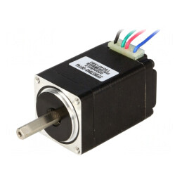 Motor: pas cu pas | 4,5VDC | Ax: crestătură D | max.91,8mNm | 670mA | STEPPER MOTOR: BIPOLAR 28×45MM 4.5V