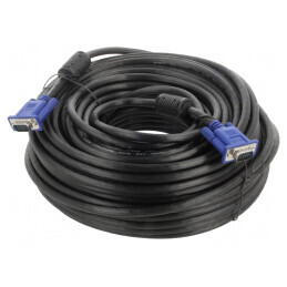 Cablu D-Sub 15 pini HD Negru 40m | Electronic-mag.ro | Componente Electronice