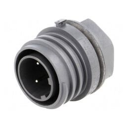 Conector Circular Soclu 3 PIN Alamă EXP-0931/03/P | Electronic-mag.ro | Componente Electronice