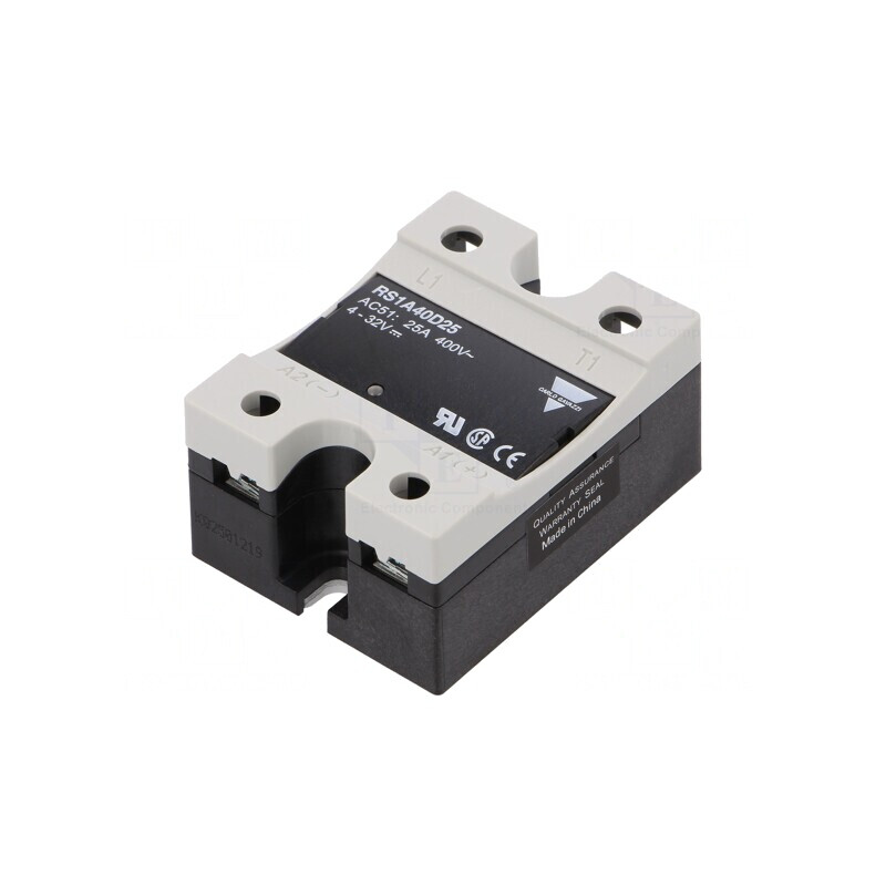 Releu Semiconductor 1-fazat 25A 42-440VAC 4-32VDC | Electronic-mag.ro | Componente Electronice