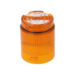 Semnalizator LED Portocaliu 24VDC IP65 Ø50x69mm | Electronic-mag.ro | Componente Electronice