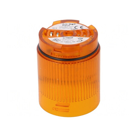 Semnalizator LED Portocaliu 24VDC IP65 Ø50x69mm | Electronic-mag.ro | Componente Electronice