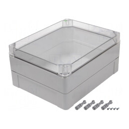 Carcasă Universală Industrială Gri 270x340x165mm | Electronic-mag.ro | Componente Electronice