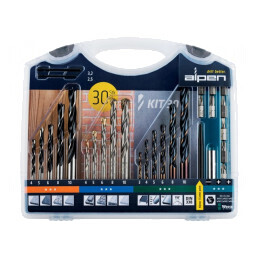 Set de Burghie Oțel pentru Lemn, Metal și Ziduri în Cutie de Plastic | Electronic-mag.ro | Componente Electronice