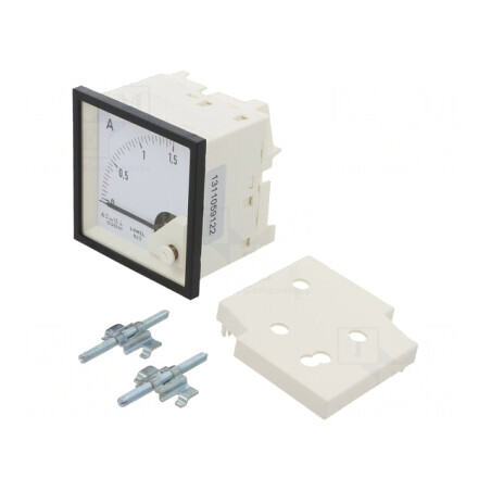 Ampermetru de Panou DC 0-1,5A Clasa 1,5 61mm 600V | Electronic-mag.ro | Componente Electronice