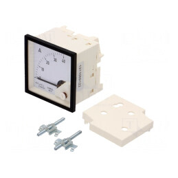 Ampermetru Panou DC 0-40A 61mm 600V | Electronic-mag.ro | Componente Electronice