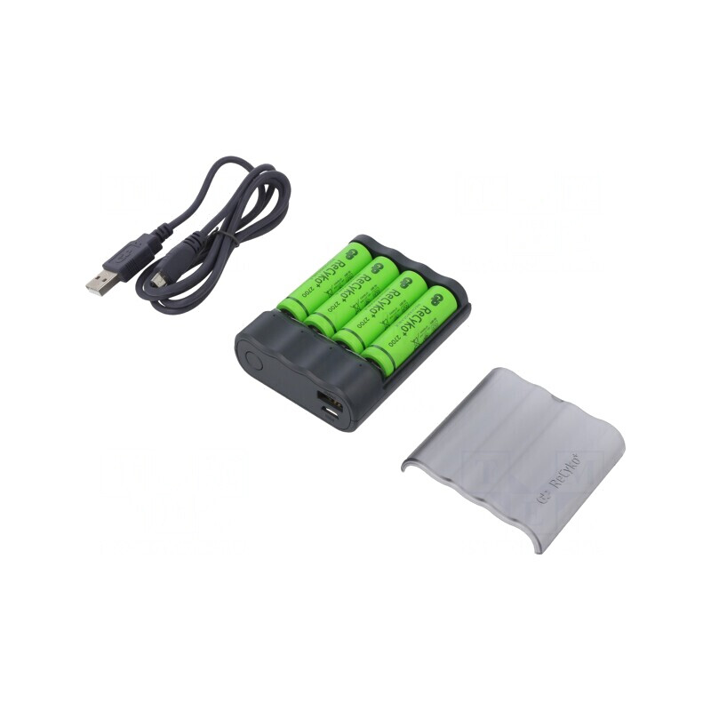 Încărcător pentru baterii reîncărcabile Ni-MH GP ReCyko AA/AAA 4x 2700mAh | Electronic-mag.ro | Componente Electronice