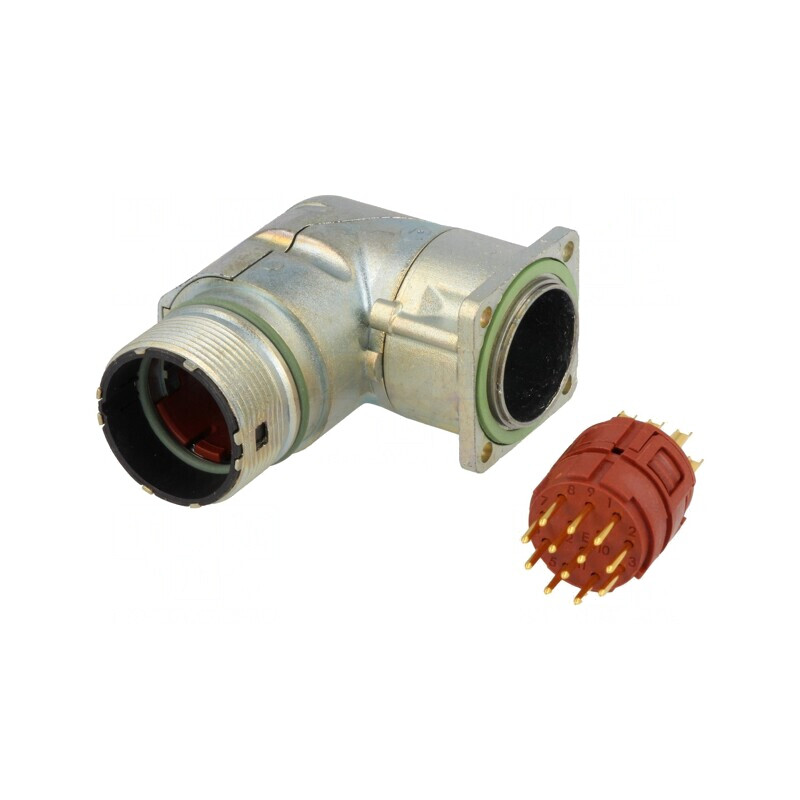 Conector M23 12 PIN Tată Lipire 90° Aurit EPIC KIT | Electronic-mag.ro | Componente Electronice